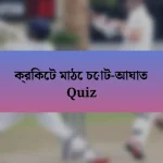 ক্রিকেট মাঠে চোট-আঘাত Quiz