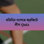 বিভিন্ন দেশের ক্রিকেট লীগ Quiz